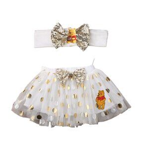 Winnie the Pooh Skirt First Birthday Pooh Dress Pooh Clothes Smash Cake